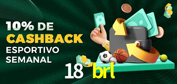 10% de bônus de cashback na 18 brl